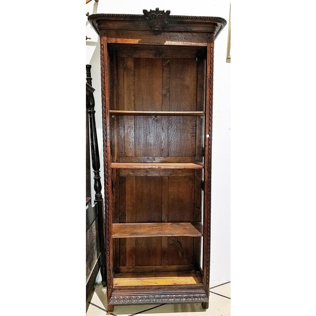 Brown 18c French Country Biblioteque Bookcase For Sale - Image 8 of 8
