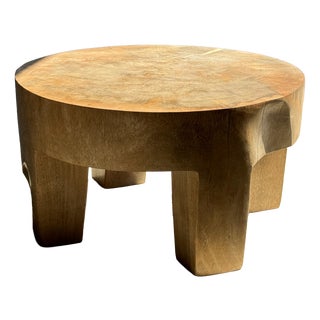 Coffee Table in Natural Mango Wood, 1980s For Sale