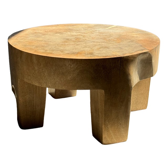 Coffee Table in Natural Mango Wood, 1980s For Sale