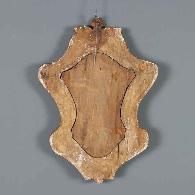 Gold Small Gold Leaf Mirror For Sale - Image 8 of 9