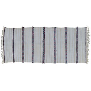 Mid 20th Century Striped Moroccan Wedding Blanket For Sale