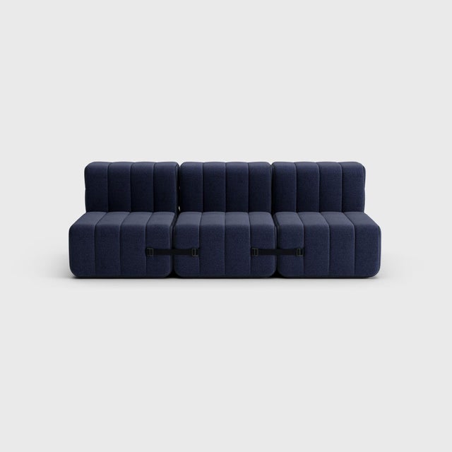 Not Yet Made - Made To Order Curt Modular Set - Flexible 3-Seater - Dama - 0048 (Dark Blue) by Ambivalenz, Set of 6 For Sale - Image 5 of 5