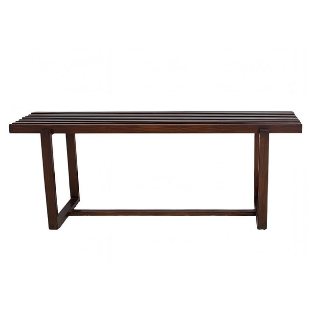 Mid-Century Scandinavian Modern Slatted Bench in Teak, 1960s For Sale - Image 13 of 13