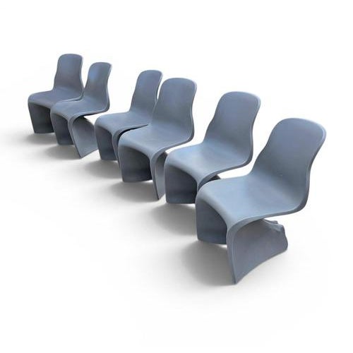 Matt Grey Her Chairs by Fabio Novembre for Casamania, Set of 6 For Sale - Image 5 of 8