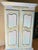 Gorgeous Whimsical and Romantic Blue Vintage French Provincial Armoire Custom Hand Painted. For Sale - Image 4 of 12