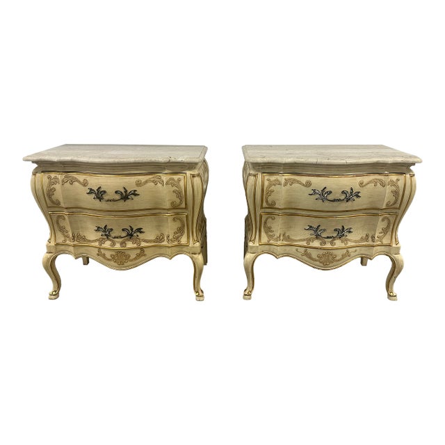 1960s William A. Berkey Furniture Co. For John Widdicomb Nightstands - A Pair For Sale