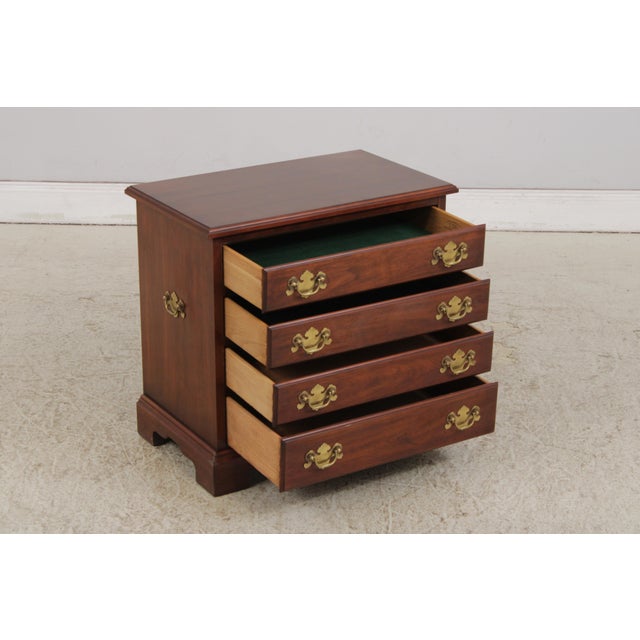 Henkel Harris Henkel Harris Cherry 4 Drawer Chairside Chest For Sale - Image 4 of 13
