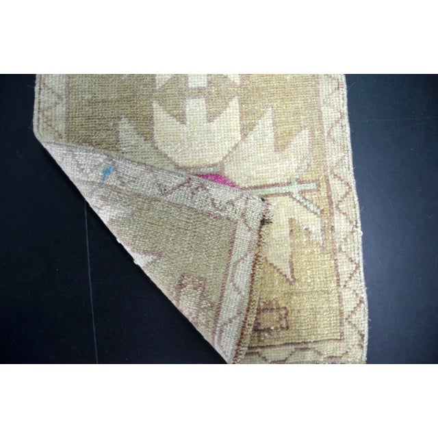 1960s Vintage Floral Wool Rug For Sale - Image 5 of 6