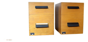 Index Card Boxes from Bus, 1970s, Set of 2
