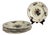 20th Century Flat Semi-Deep Agreste Plates from Sarreguemines, 1930s, Set of 6 For Sale
