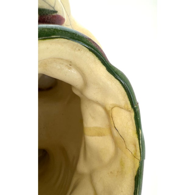 Vintage 1930s Tashiro Shoten Japanese Crackle Glaze Elephant Planter For Sale - Image 13 of 13