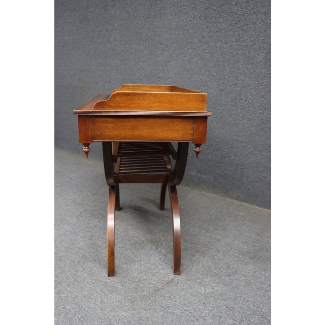 Brown Jasper Cabinet Co. Mahogany Campaign Style Bar Server For Sale - Image 8 of 11