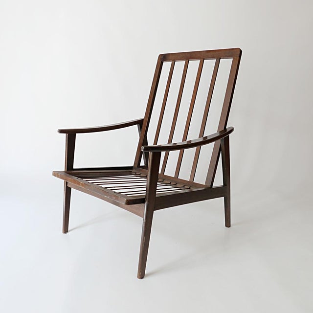 Vintage Scandinavian Teak Armchair, 1970s For Sale - Image 3 of 12