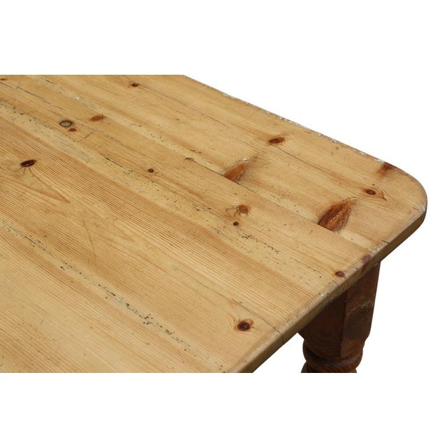 Antique Pine Kitchen Table, 1800s For Sale - Image 10 of 11