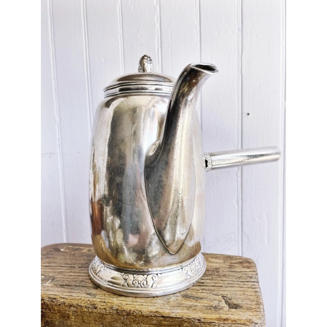 1931 Silver Plated Waldorf Astoria Hotel Side Handle Coffee Pot Chairish