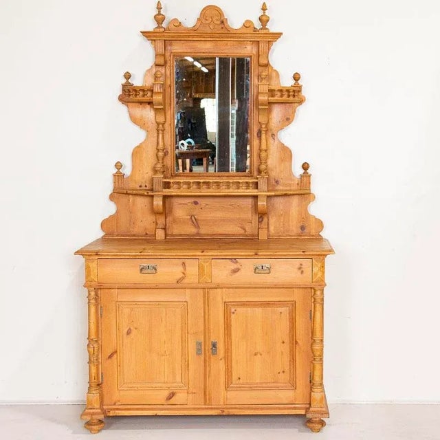 Antique pine sideboard buffet outlet