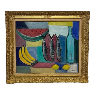 Still Life Painting 'Tres Pescados' by California Artist Jonathan Taylor For Sale