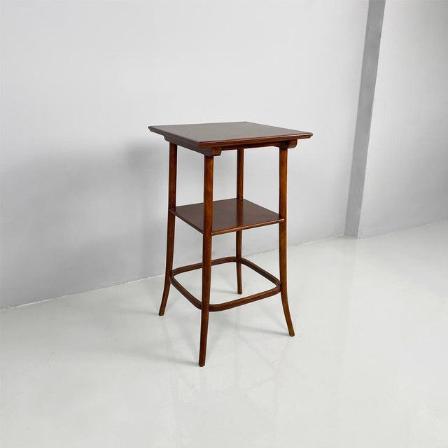 Art Deco Italian Square Wooden Pedestal, 1920s For Sale - Image 3 of 15