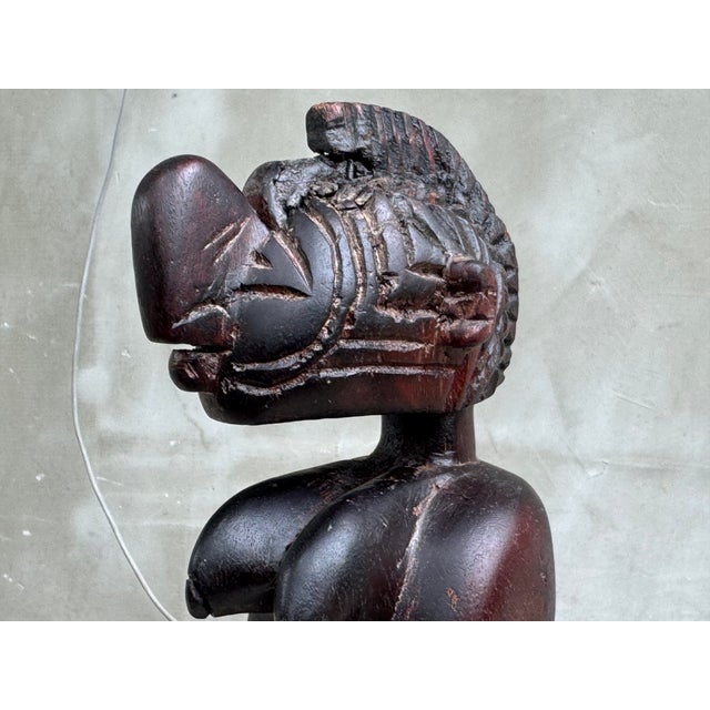 Vintage African Hand-Carved Wood Baga Style Fertility Figure, 1950s For Sale - Image 6 of 18