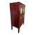 A wonderful hand painted cabinet for storage, with a brass hardware, three drawers, two doors, carved and gilt décor. This...