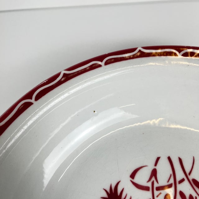 Ceramic 20th Century Annecy Salad Bowl from KG Lunéville, 1950s For Sale - Image 7 of 9