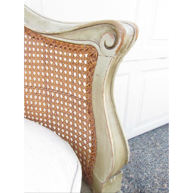 Antique French Louis XV Style Painted Corner Chair For Sale - Image 16 of 18
