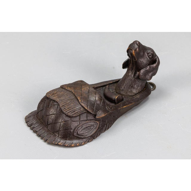 Black Forest Hand-Carved Wooden Wall Mounted Salt Box, 1890s For Sale - Image 5 of 18