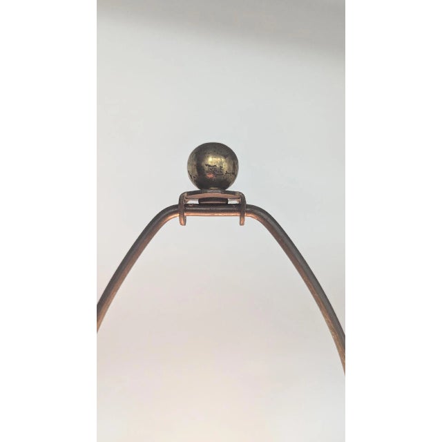 Vintage Balboa 1950’s Venetian Glass Aqua Blue Lamp, Hand Made in Italy For Sale - Image 12 of 12