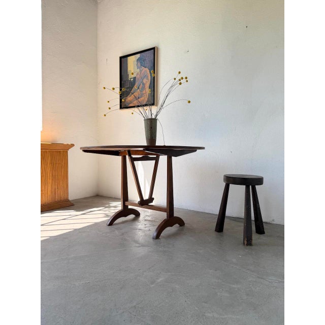 Oak Winegrowers Table, 1950s For Sale - Image 10 of 18