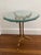 Metal Organic Willy Daro Style 1970s Brass Glass Side Table For Sale - Image 7 of 7