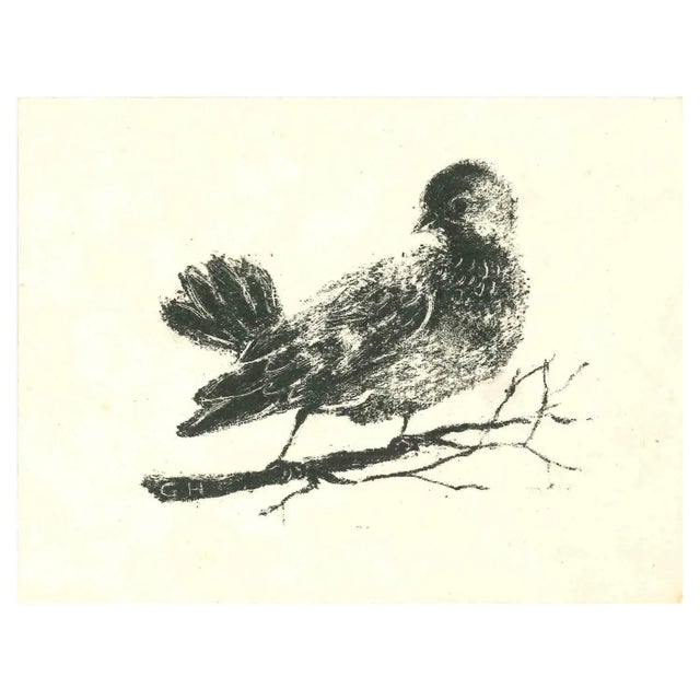 Modern Giselle Halff, The Bird, Lithograph, 1950s For Sale - Image 3 of 3
