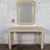 Late 20th Century Modern Tessellated Travertine Console or Sofa Table & Wall Mirror Set Made in Philippines For Sale - Image 18 of 18