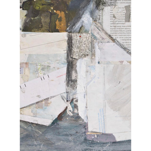 Early 21st Century Imants Vecozols, Before Snow, 2000s, Mixed Media on Cardboard For Sale - Image 5 of 8