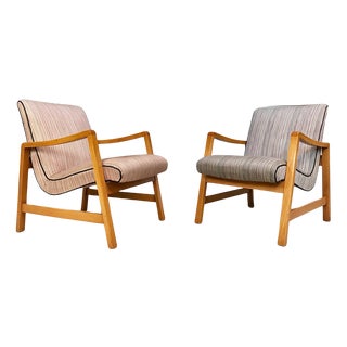 Vostra 602 Easy Chair by Jens Risom for Knoll, Set of 2 For Sale