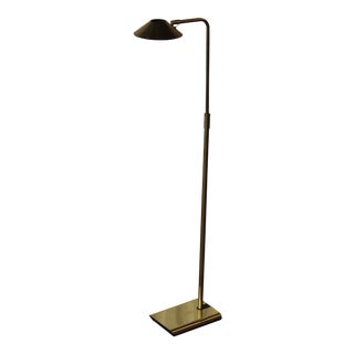 Vintage 1970s Brass Pharmacy Lamp by Koch & Lowy For Sale