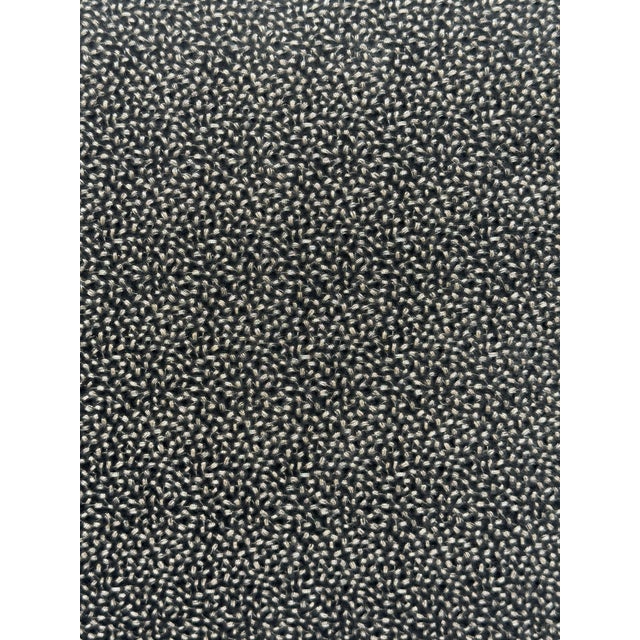 Charcoal Gray Velvet Throw Pillow Cover With Metallic Silver Embroidery For Sale In Boston - Image 6 of 7