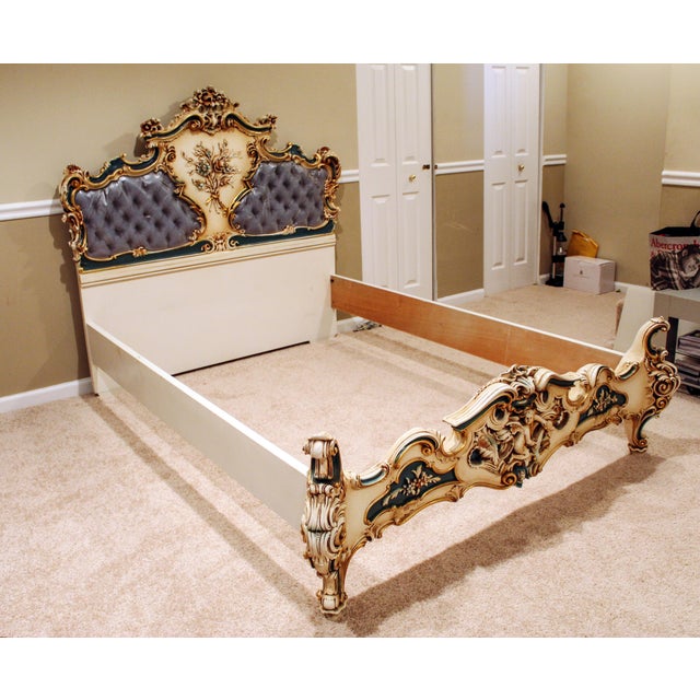 Silik Italian Rococo Full Size White Bedframe Chairish