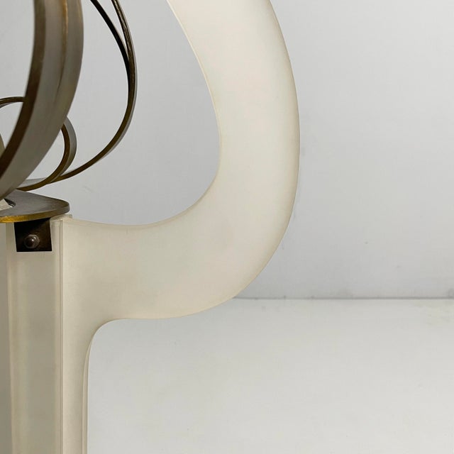 Cesar Doméla, Dutch Modern Sculpture, 1970s, Acrylic Glass and Brass For Sale - Image 13 of 18