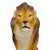 Mid 20th Century Italian Majolica Pottery Guardian Lion Statue For Sale - Image 4 of 8