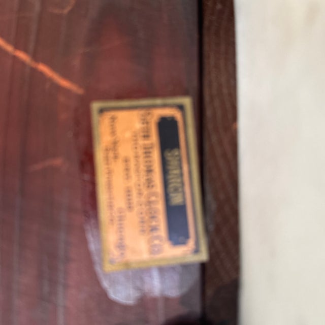 Brown Seth Thomas Cathedral / Steeple Mantel Clock For Sale - Image 8 of 8