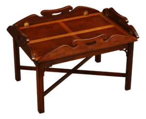 Chippendale Style Mahogany Butler's Tray Table