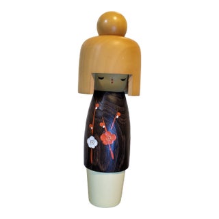 Vintage Wooden Kokeshi Japanese Doll For Sale