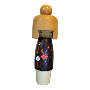 Vintage Wooden Kokeshi Japanese Doll