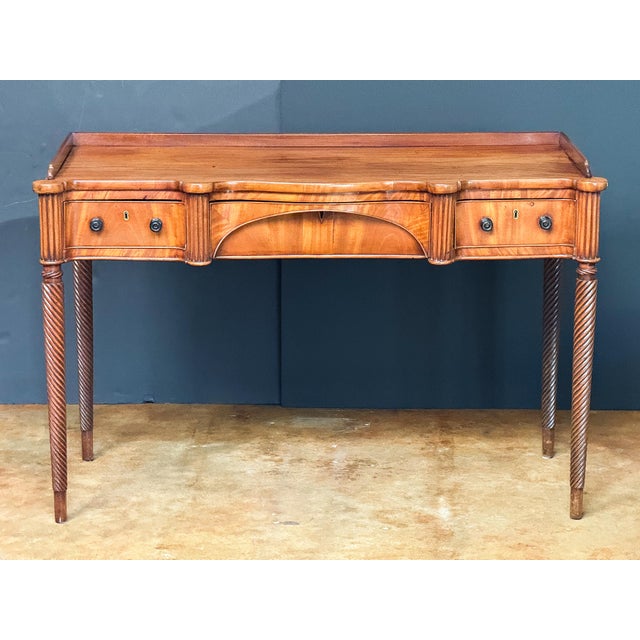 Scottish Writing Table or Desk of Mahogany From Regency Era For Sale - Image 12 of 17