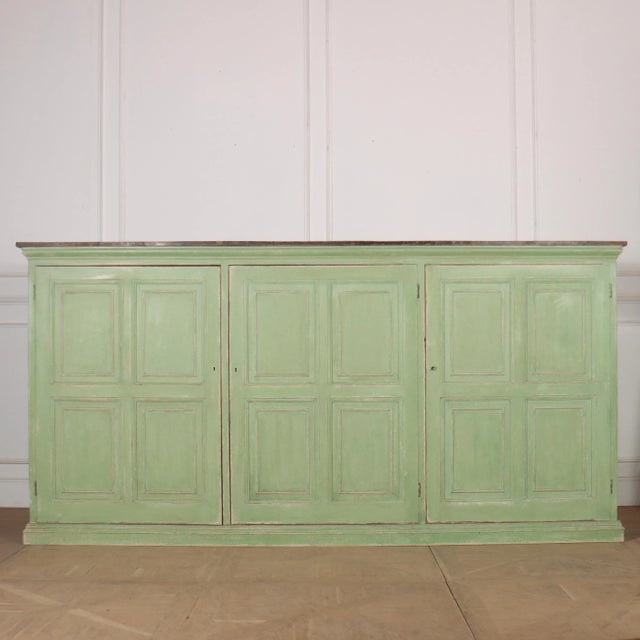 Green English Country House Linen Cupboard For Sale - Image 8 of 8