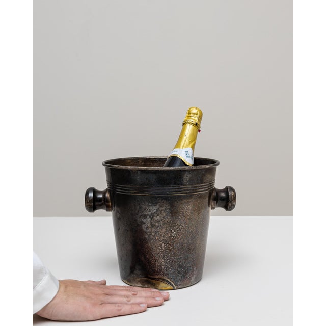 Mid 20th Century 20th Century French Silver Plated Champagne Bucket For Sale - Image 5 of 18