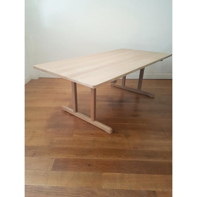 BM6286 Shaker Dining Table in Soaped Oak by Børge Mogensen, 1970s For Sale - Image 13 of 15
