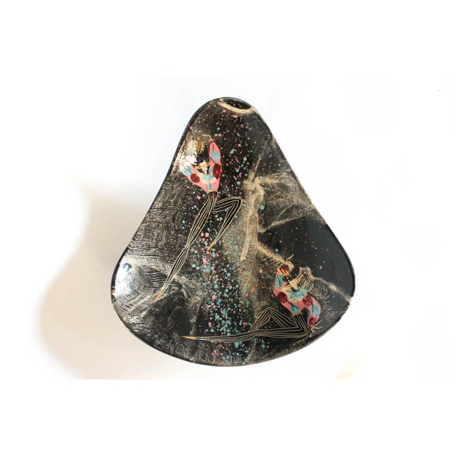 Ceramic California Pottery Mardi Gras by Marc Bellaire Catchall For Sale - Image 7 of 7