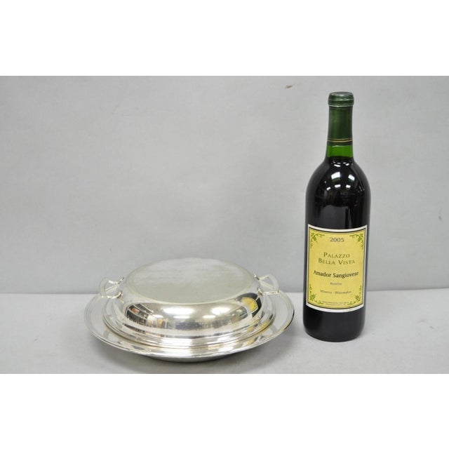 Vintage Victorian Silver Plated 10" Round Covered Vegetable Serving Dish For Sale - Image 15 of 15