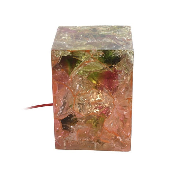 Personalized fractal resin lamp by hand. This piece is designed in the style of the selected designer and/or manufacturer,...